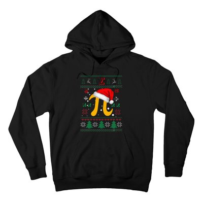 Christmas Math Pi Santa Hat Costume Xmas UGLY Teacher Gifts Hoodie