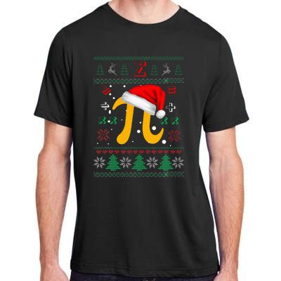 Christmas Math Pi Santa Hat Costume Xmas UGLY Teacher Gifts Adult ChromaSoft Performance T-Shirt