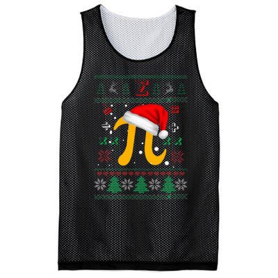 Christmas Math Pi Santa Hat Costume Xmas UGLY Teacher Gifts Mesh Reversible Basketball Jersey Tank