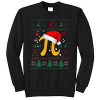 Christmas Math Pi Santa Hat Costume Xmas UGLY Teacher Gifts Tall Sweatshirt