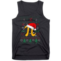 Christmas Math Pi Santa Hat Costume Xmas UGLY Teacher Gifts Tank Top