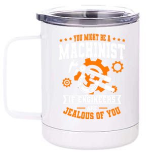 Cnc Machinist Profession Machine Tools Operator Machinery Cool Gift 12 oz Stainless Steel Tumbler Cup