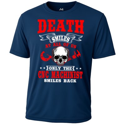 CNC Machinist Profession Machine Tools Operator Machinery Cooling Performance Crew T-Shirt