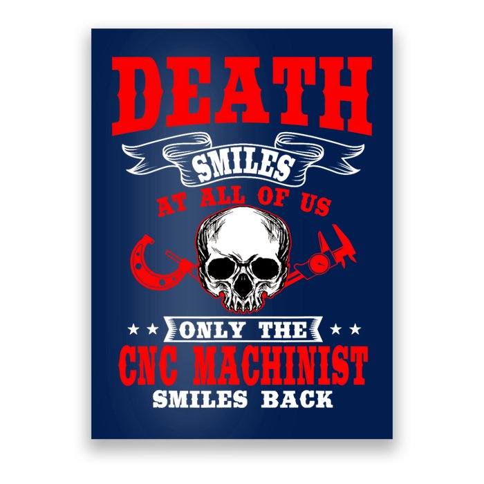 CNC Machinist Profession Machine Tools Operator Machinery Poster