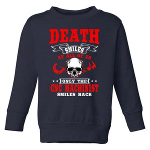 CNC Machinist Profession Machine Tools Operator Machinery Toddler Sweatshirt