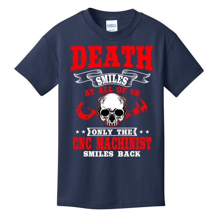 CNC Machinist Profession Machine Tools Operator Machinery Kids T-Shirt