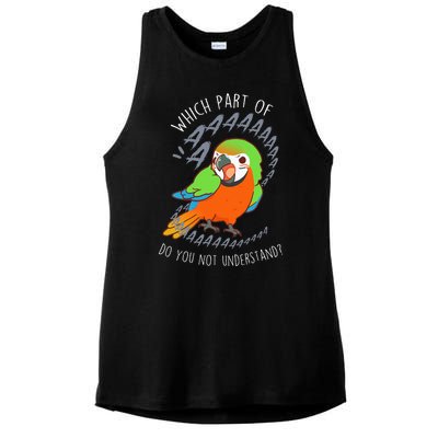 Catalina Macaw Parrot Aaa Funny Cute Pet Hybrid Bird Mom Dad Ladies PosiCharge Tri-Blend Wicking Tank