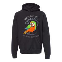 Catalina Macaw Parrot Aaa Funny Cute Pet Hybrid Bird Mom Dad Premium Hoodie