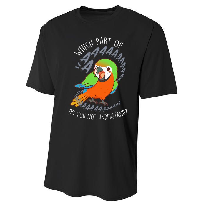 Catalina Macaw Parrot Aaa Funny Cute Pet Hybrid Bird Mom Dad Performance Sprint T-Shirt