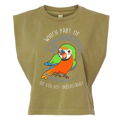 Catalina Macaw Parrot Aaa Funny Cute Pet Hybrid Bird Mom Dad Garment-Dyed Women's Muscle Tee