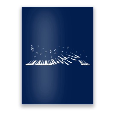 Classical Music Piano Player Gift Music Notes Piano Poster