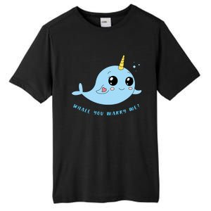 Cute Marriage Proposal Whale You Marry Me? Tall Fusion ChromaSoft Performance T-Shirt