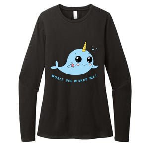 Cute Marriage Proposal Whale You Marry Me? Womens CVC Long Sleeve Shirt