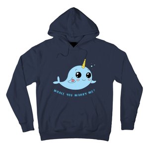 Cute Marriage Proposal Whale You Marry Me? Hoodie