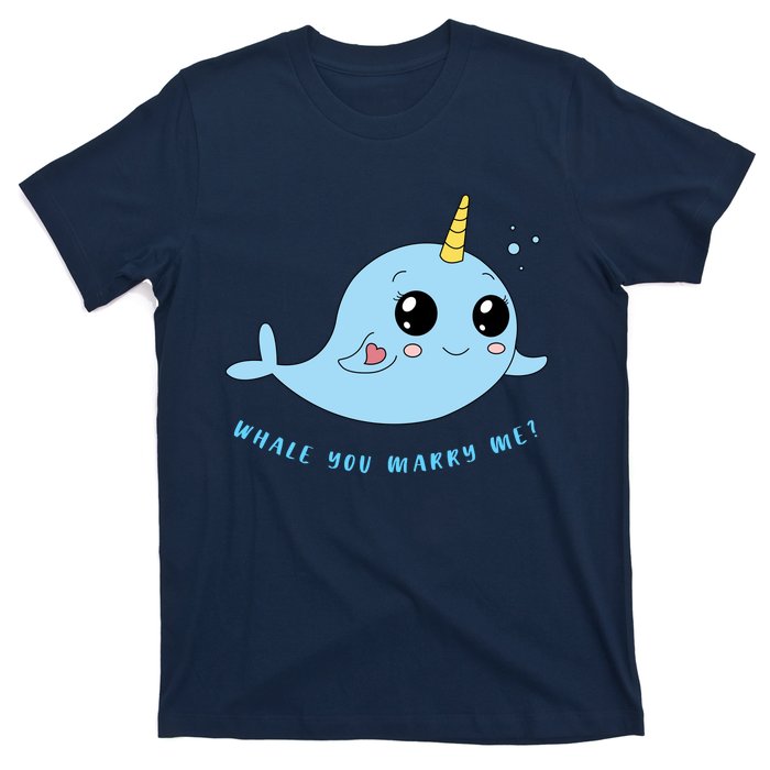 Cute Marriage Proposal Whale You Marry Me? T-Shirt