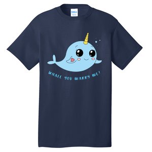 Cute Marriage Proposal Whale You Marry Me? Tall T-Shirt