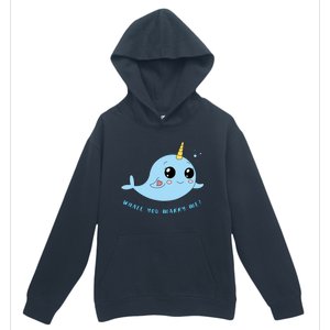 Cute Marriage Proposal Whale You Marry Me? Urban Pullover Hoodie