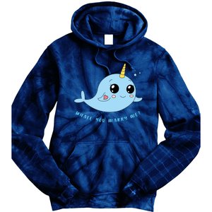 Cute Marriage Proposal Whale You Marry Me? Tie Dye Hoodie