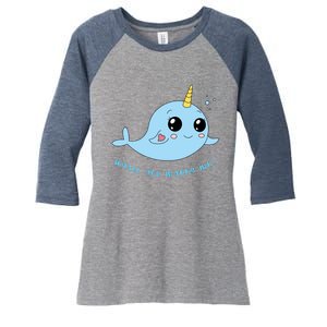 Cute Marriage Proposal Whale You Marry Me? Women's Tri-Blend 3/4-Sleeve Raglan Shirt