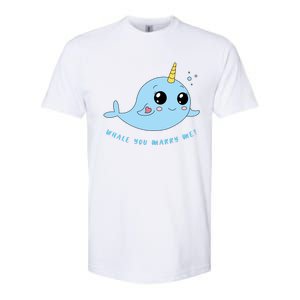 Cute Marriage Proposal Whale You Marry Me? Softstyle CVC T-Shirt