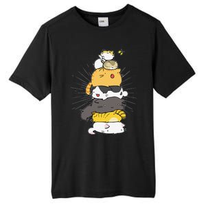 Cats Meowtain Pile Cat Anime Kawaii Kitten Lover Funny Gift Tall Fusion ChromaSoft Performance T-Shirt