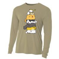 Cats Meowtain Pile Cat Anime Kawaii Kitten Lover Funny Gift Cooling Performance Long Sleeve Crew