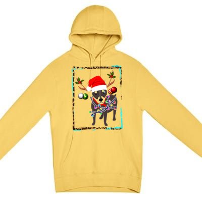 Christmas Miniature Pinscher Reindeer Santa Min Pin Dog Mom Meaningful Gift Premium Pullover Hoodie