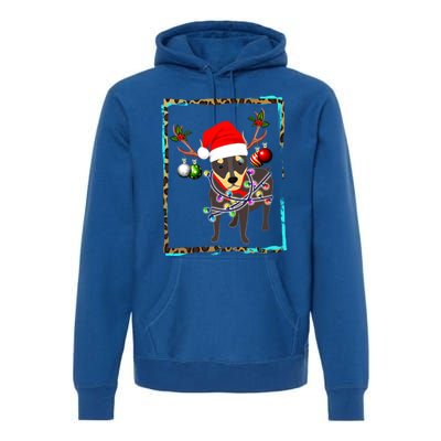 Christmas Miniature Pinscher Reindeer Santa Min Pin Dog Mom Meaningful Gift Premium Hoodie