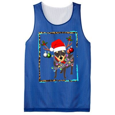 Christmas Miniature Pinscher Reindeer Santa Min Pin Dog Mom Meaningful Gift Mesh Reversible Basketball Jersey Tank