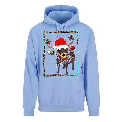 Christmas Miniature Pinscher Reindeer Santa Min Pin Dog Mom Meaningful Gift Unisex Surf Hoodie