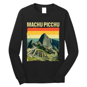 Cool Machu Picchu Art Machu Picchu Peru Long Sleeve Shirt