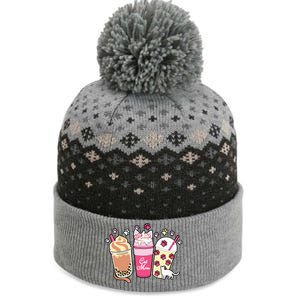 Cat Mom Paw Frappuccino Cute The Baniff Cuffed Pom Beanie