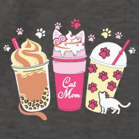 Cat Mom Paw Frappuccino Cute Vector Backpack