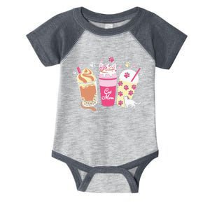 Cat Mom Paw Frappuccino Cute Infant Baby Jersey Bodysuit