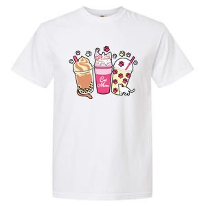 Cat Mom Paw Frappuccino Cute Garment-Dyed Heavyweight T-Shirt