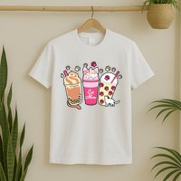Cat Mom Paw Frappuccino Cute T-Shirt
