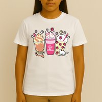 Cat Mom Paw Frappuccino Cute T-Shirt