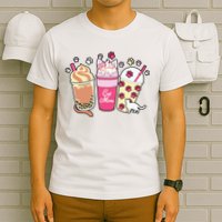 Cat Mom Paw Frappuccino Cute T-Shirt