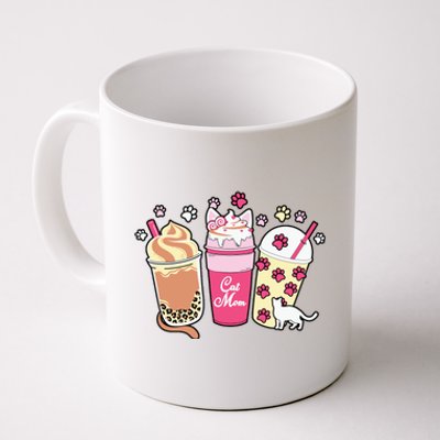 Cat Mom Paw Frappuccino Cute Coffee Mug