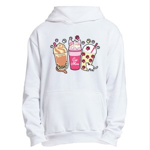 Cat Mom Paw Frappuccino Cute Urban Pullover Hoodie