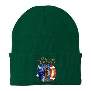 Cheer Mom Pom Pom Football Knit Cap Winter Beanie