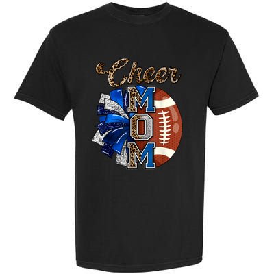 Cheer Mom Pom Pom Football Garment-Dyed Heavyweight T-Shirt