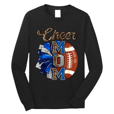 Cheer Mom Pom Pom Football Long Sleeve Shirt