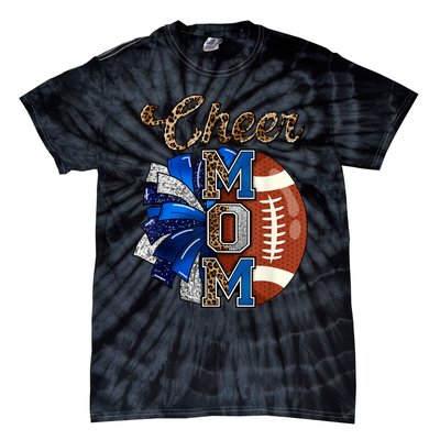 Cheer Mom Pom Pom Football Tie-Dye T-Shirt