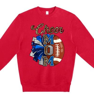 Cheer Mom Pom Pom Football Premium Crewneck Sweatshirt