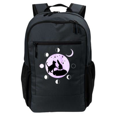 Cat Moon Phases Cute Gift Black Cat Moon Gift Witch Great Gift Daily Commute Backpack