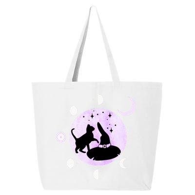 Cat Moon Phases Cute Gift Black Cat Moon Gift Witch Great Gift 25L Jumbo Tote