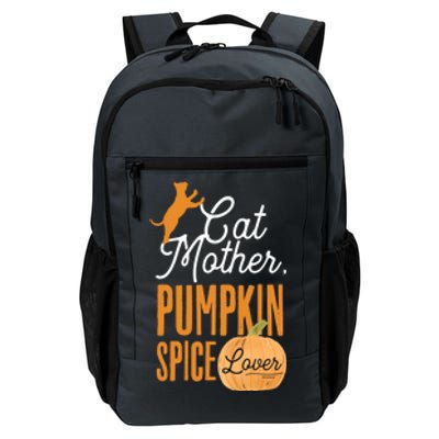 Cat Mother Pumpkin Spice Lover Cute Fall Mom Gift Daily Commute Backpack