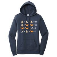 Cat Math Puzzle Women's Pullover Hoodie