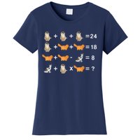 Cat Math Puzzle Women's T-Shirt